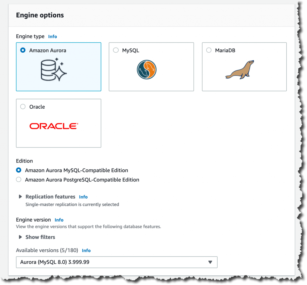 RDS database management console showing real AWS databases in DeployU playground