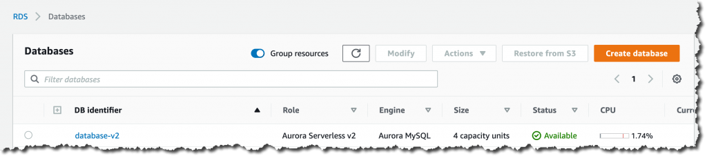 Database cost protection with automatic cleanup