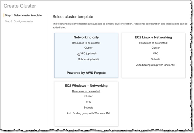 ECS container deployment on AWS Fargate