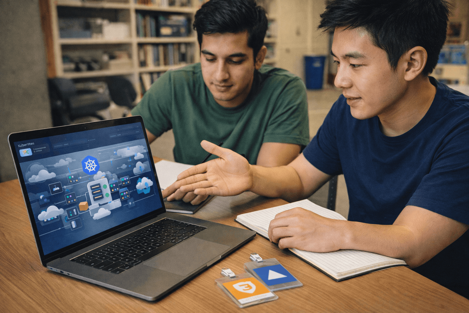 Cloud infrastructure illustration