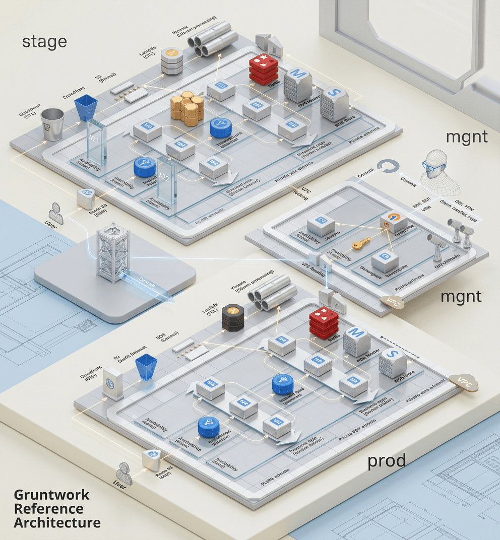 DeployU deployment dashboard showing real cloud infrastructure projects